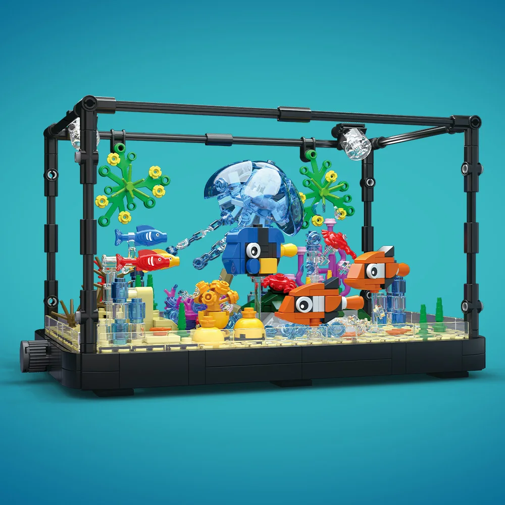 Işıklı Balık Tankı Yapım Blokl - Aquarium Light incelemesi ve fiyatı
